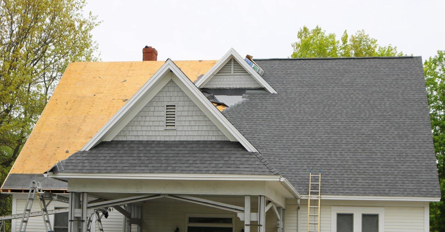 a house with a roof